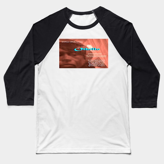 Othello: Antagonist Baseball T-Shirt by KayeDreamsART